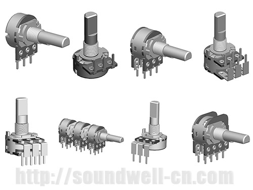 RD16 metal shaft rotary potentiometer RD16 metal shaft rotary potentiometer